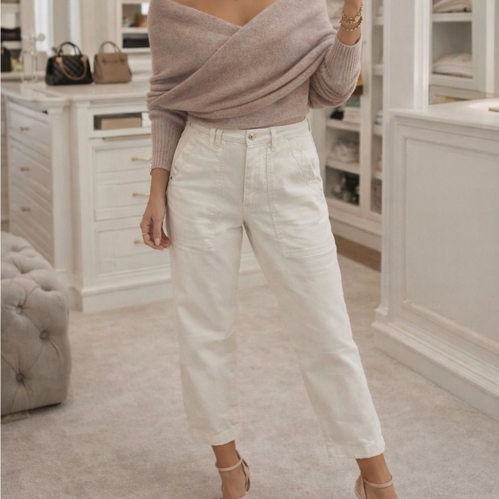 Vince Cream Utility  Jeans $365